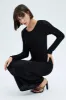 Black Crochet Maxi Knit Dress sold by Ally Fashion