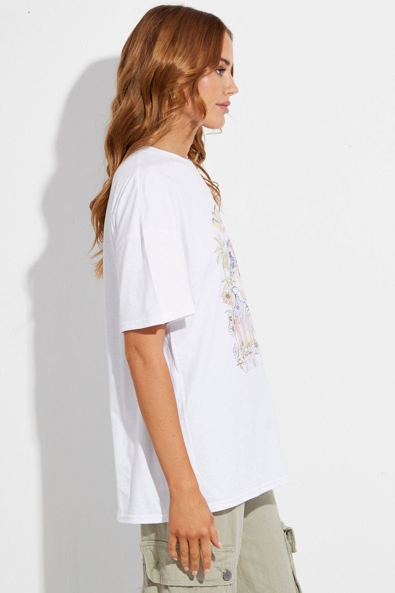 White Tee Vintage Surf Venice Beach Graphic sold by Ally Fashion product image thumbnail 4