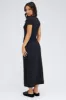 Black Maxi Dress Short Sleeve Bodycon SuperSoft sold by Ally Fashion