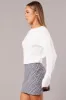Grey Check Mini Skirt High Rise sold by Ally Fashion