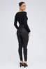 Black Skinny Jean High Rise Wet Look sold by Ally Fashion