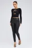Black Skinny Jean High Rise Wet Look sold by Ally Fashion