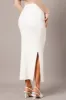 White Knit Skirt High Rise sold by Ally Fashion