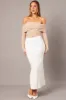White Knit Skirt High Rise sold by Ally Fashion