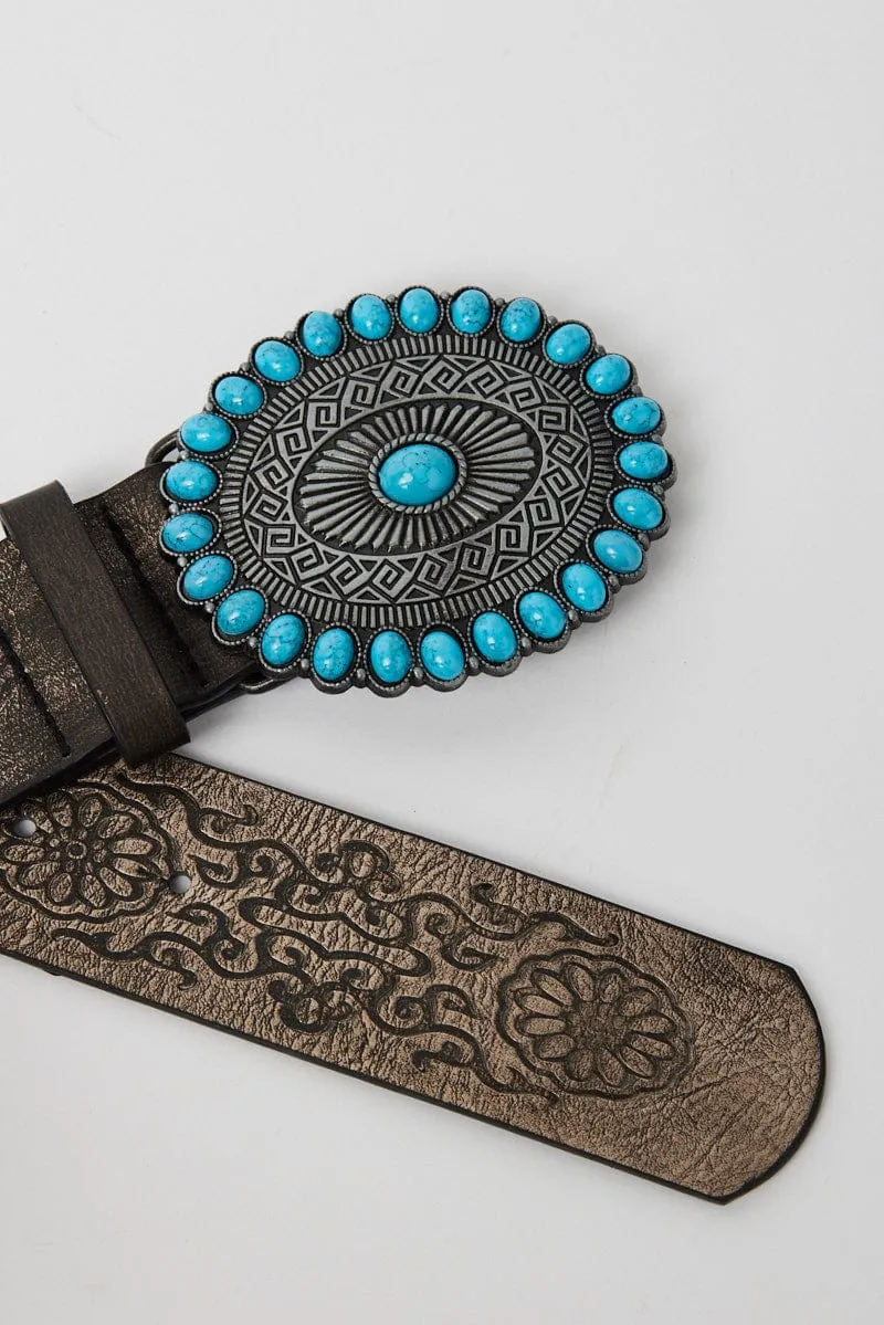 Blue Buckle Belt sold by Ally Fashion product image thumbnail 2