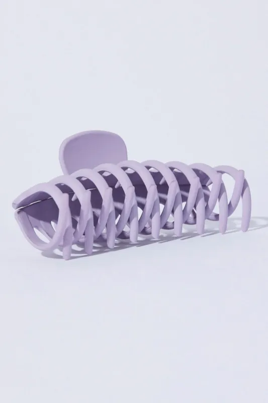 Purple Classic Hair Claw Clip sold by Ally Fashion