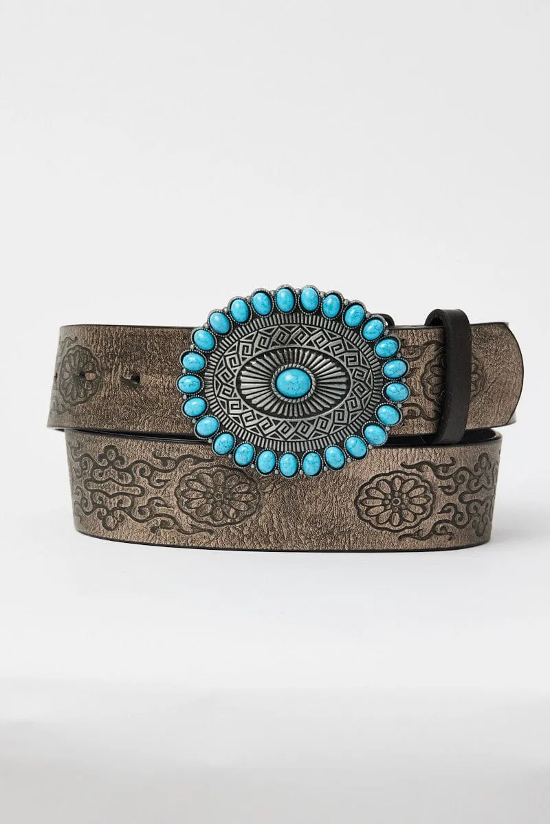 Blue Buckle Belt sold by Ally Fashion