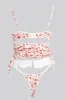 Pink Floral Floral Print Lingerie Set sold by Ally Fashion