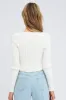White Tie Up Cardigan Long Sleeve Scoop Neck sold by Ally Fashion