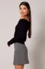 Grey Mini Skirt High Rise sold by Ally Fashion