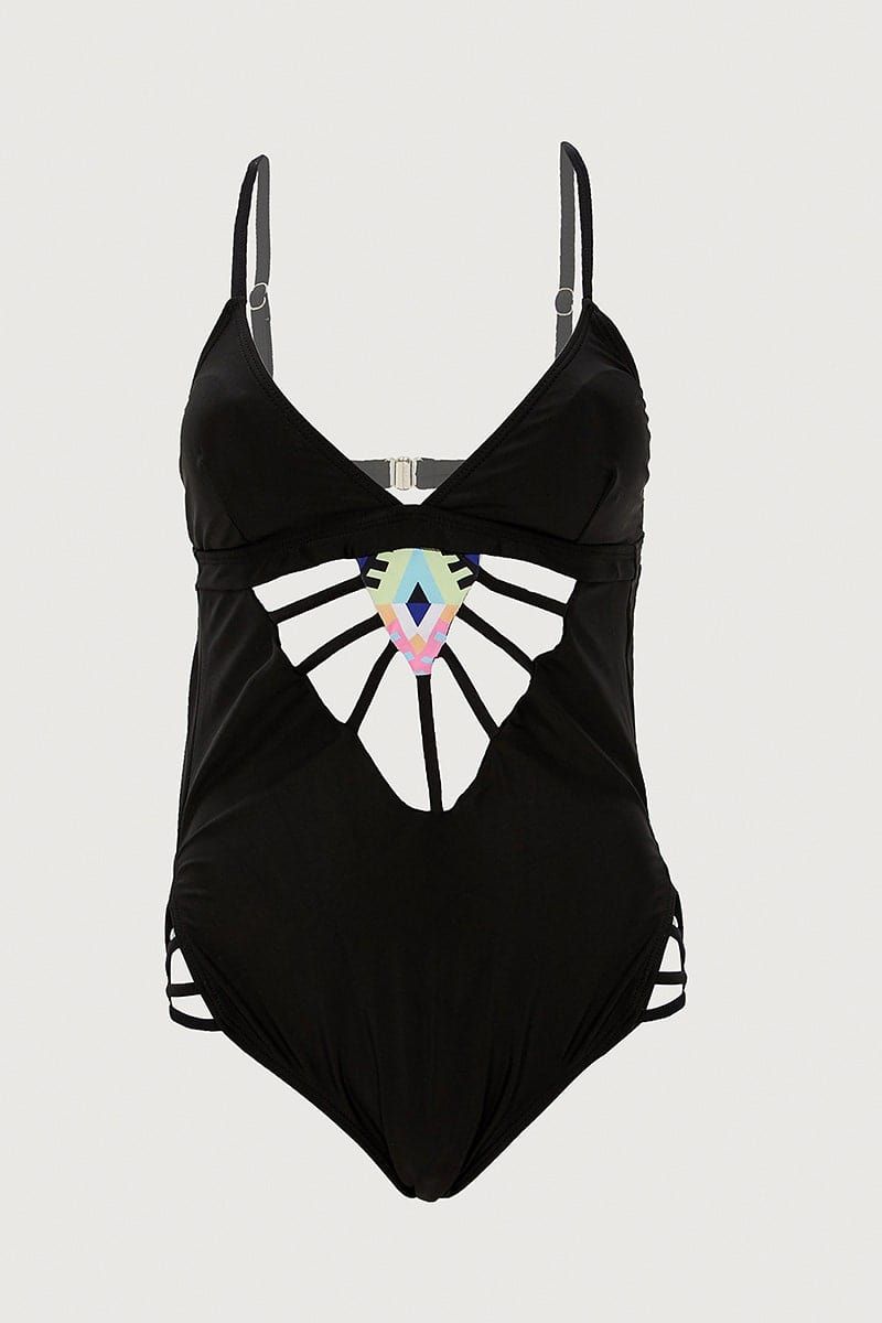 Black One Piece Swimsuit sold by Ally Fashion