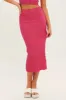 Pink Midi Skirt High Rise Pencil sold by Ally Fashion
