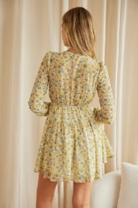 Print Mini Dress Long Sleeve sold by Ally Fashion