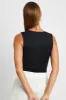 Black Cutout Bodysuit Sleeveless Supersoft sold by Ally Fashion