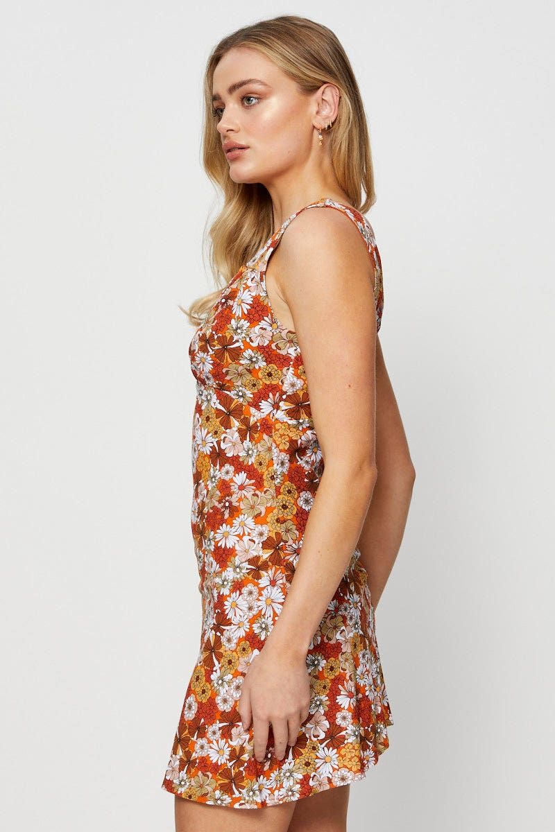 Print Mini Dress Sleeveless sold by Ally Fashion product image thumbnail 3