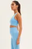 Blue Seamless Activewear Singlet Basic Top sold by Ally Fashion