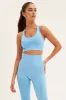 Blue Seamless Activewear Singlet Basic Top sold by Ally Fashion
