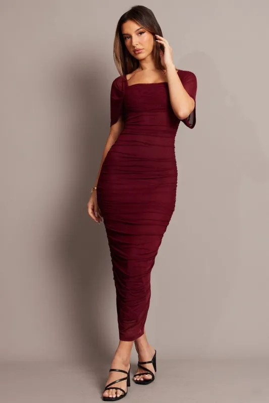Red Bodycon Dress Mesh sold by Ally Fashion