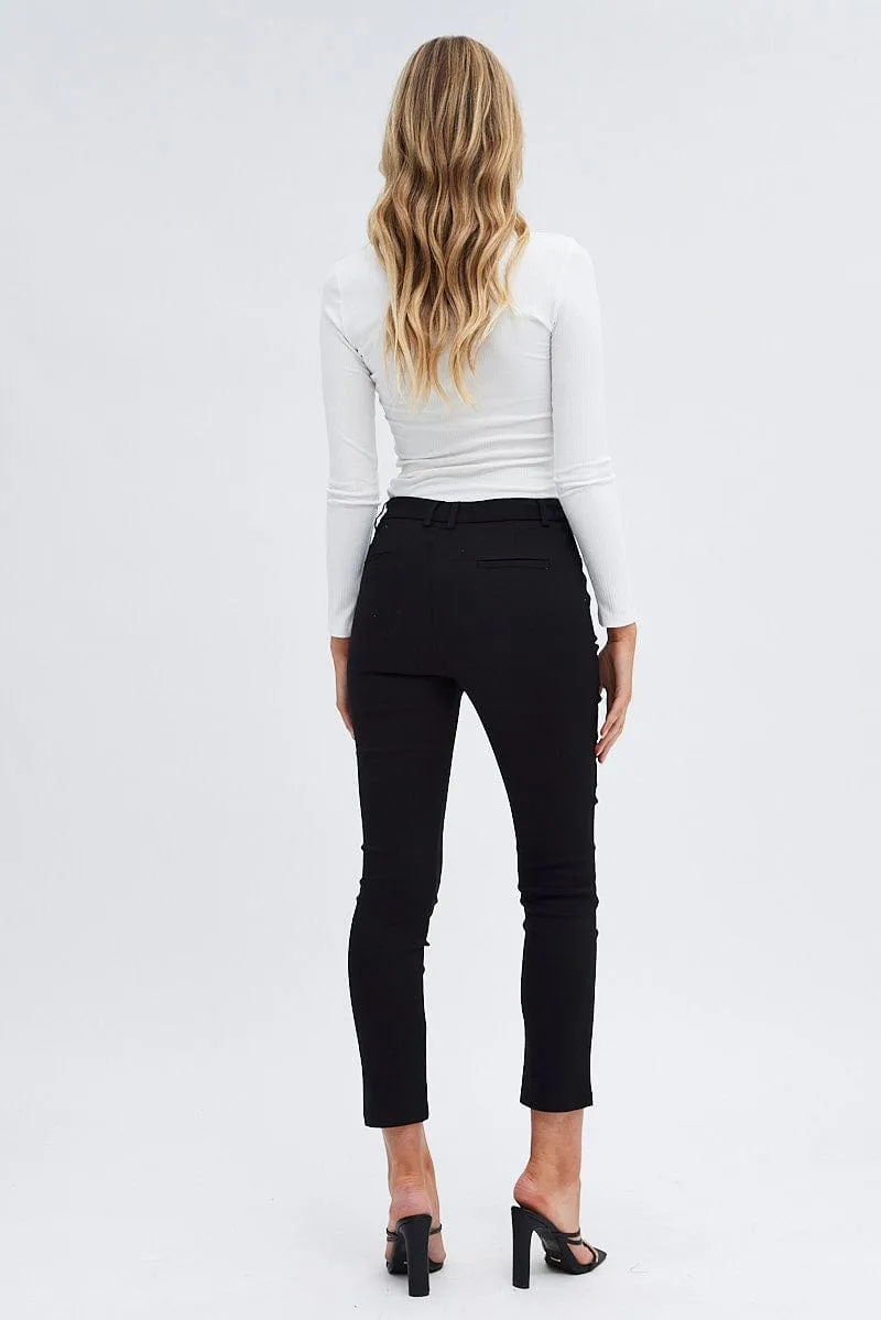Black Work Pants Straight Fit sold by Ally Fashion product image thumbnail 5