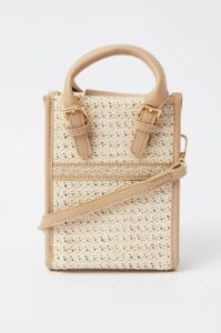 Beige Crochet Crossbody Bag with Handle sold by Ally Fashion