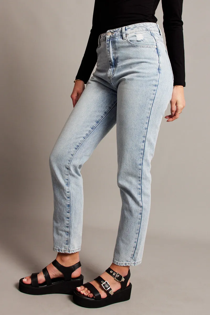 Denim Boyfriend Jean High Rise sold by Ally Fashion