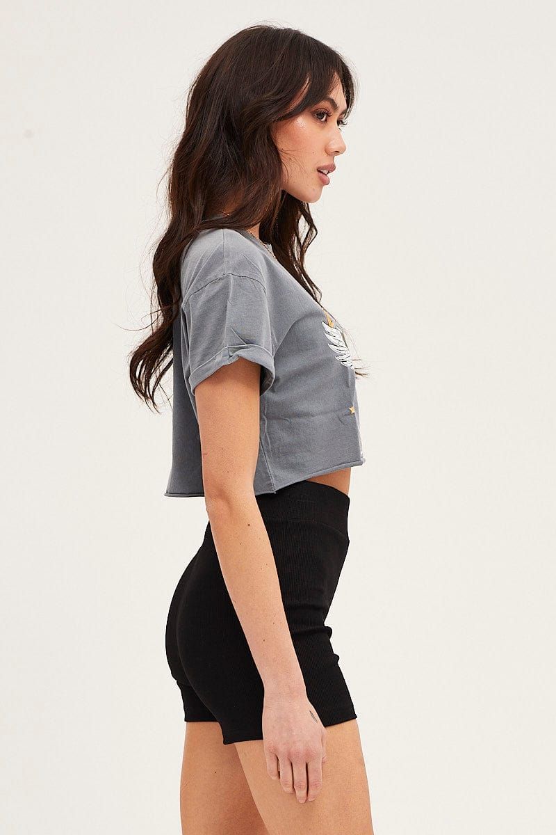 Black Biker Shorts High Rise sold by Ally Fashion product image thumbnail 4