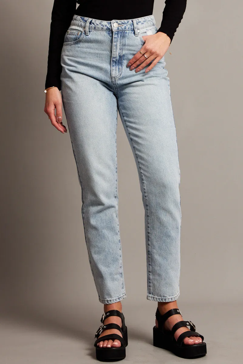 Denim Boyfriend Jean High Rise sold by Ally Fashion product image thumbnail 3