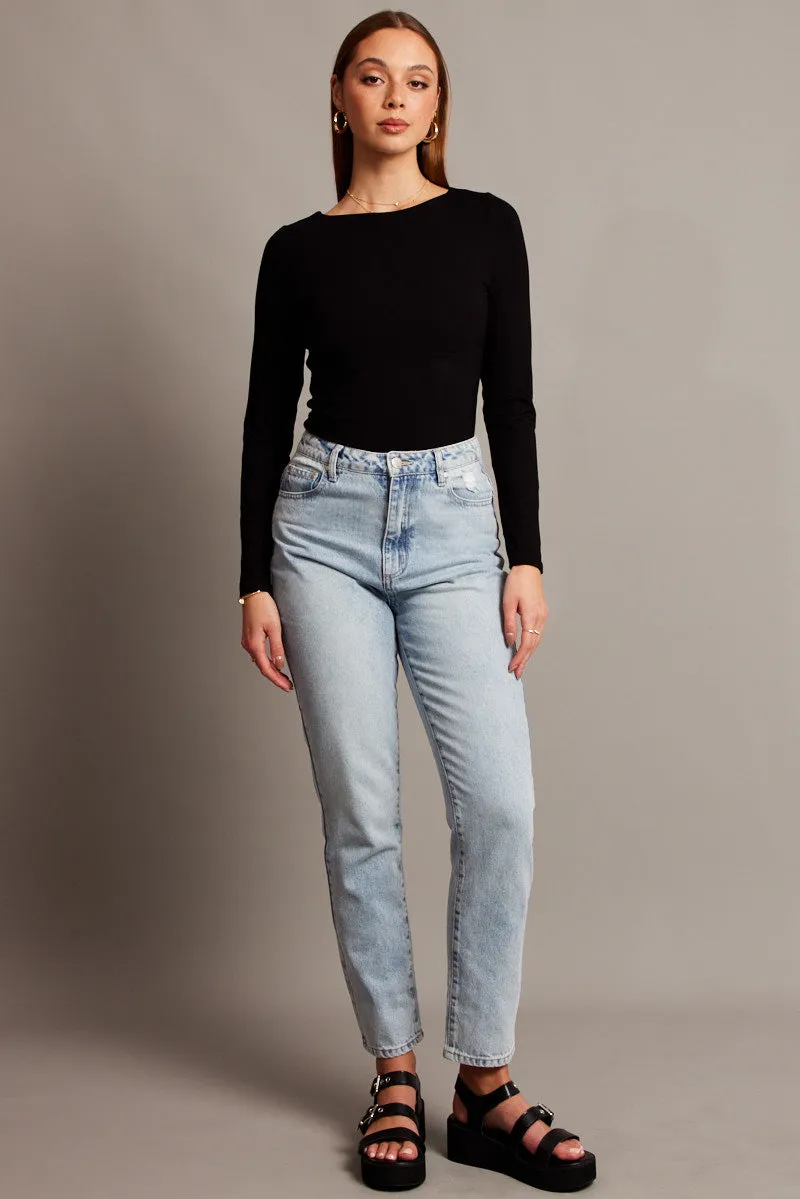 Denim Boyfriend Jean High Rise sold by Ally Fashion product image thumbnail 2