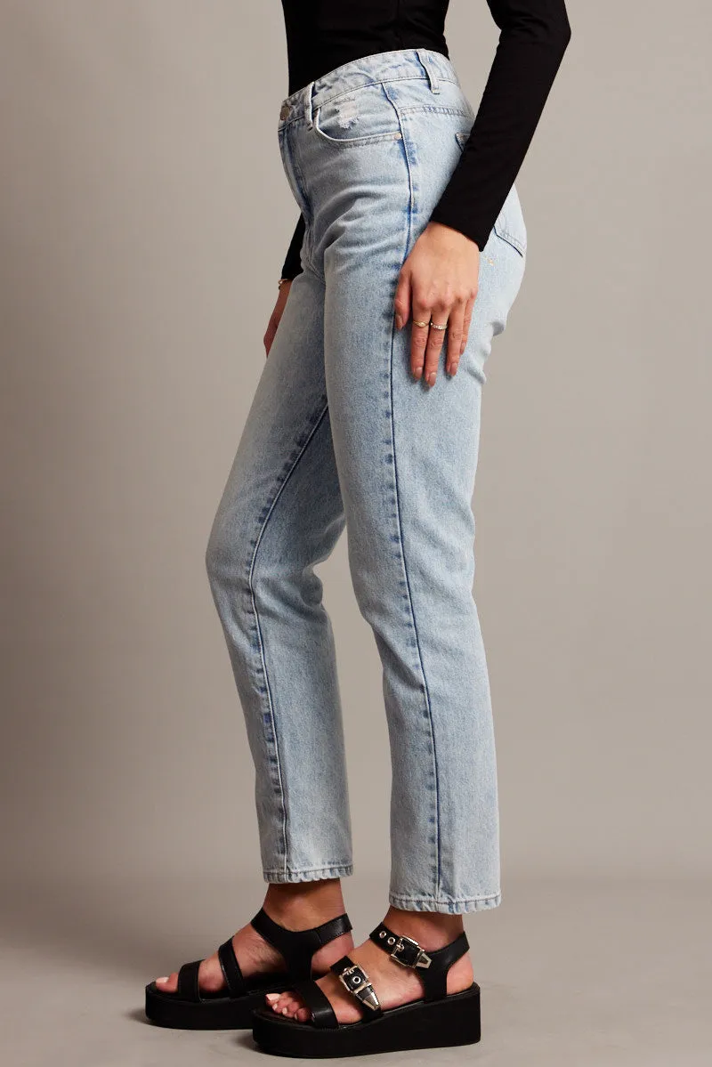 Denim Boyfriend Jean High Rise sold by Ally Fashion product image thumbnail 4