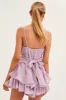 Purple Fit And Flare Playsuit Sleeveless V Neck Textured sold by Ally Fashion