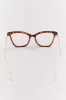 Brown Animal Print Cat Eye Fashion Glasses sold by Ally Fashion