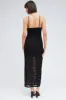 Black Maxi Dress Sleeveless Side Split Lace sold by Ally Fashion