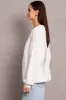 Grey Graphic Sweater Long Sleeve sold by Ally Fashion