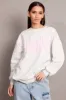 Grey Graphic Sweater Long Sleeve sold by Ally Fashion