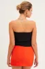 Orange Mini Skirt High Rise sold by Ally Fashion