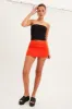 Orange Mini Skirt High Rise sold by Ally Fashion