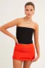 Orange Mini Skirt High Rise sold by Ally Fashion