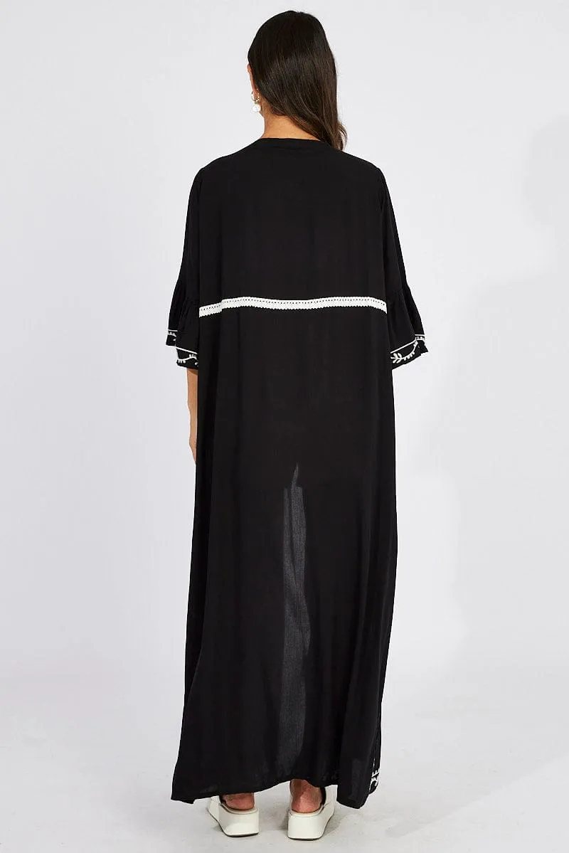 Black Kimono Half Sleeve sold by Ally Fashion product image thumbnail 5