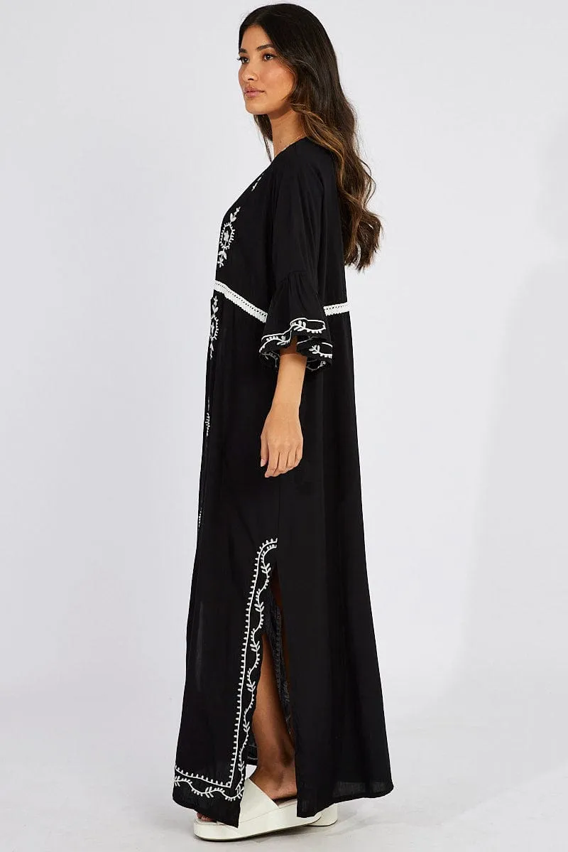 Black Kimono Half Sleeve sold by Ally Fashion product image thumbnail 4
