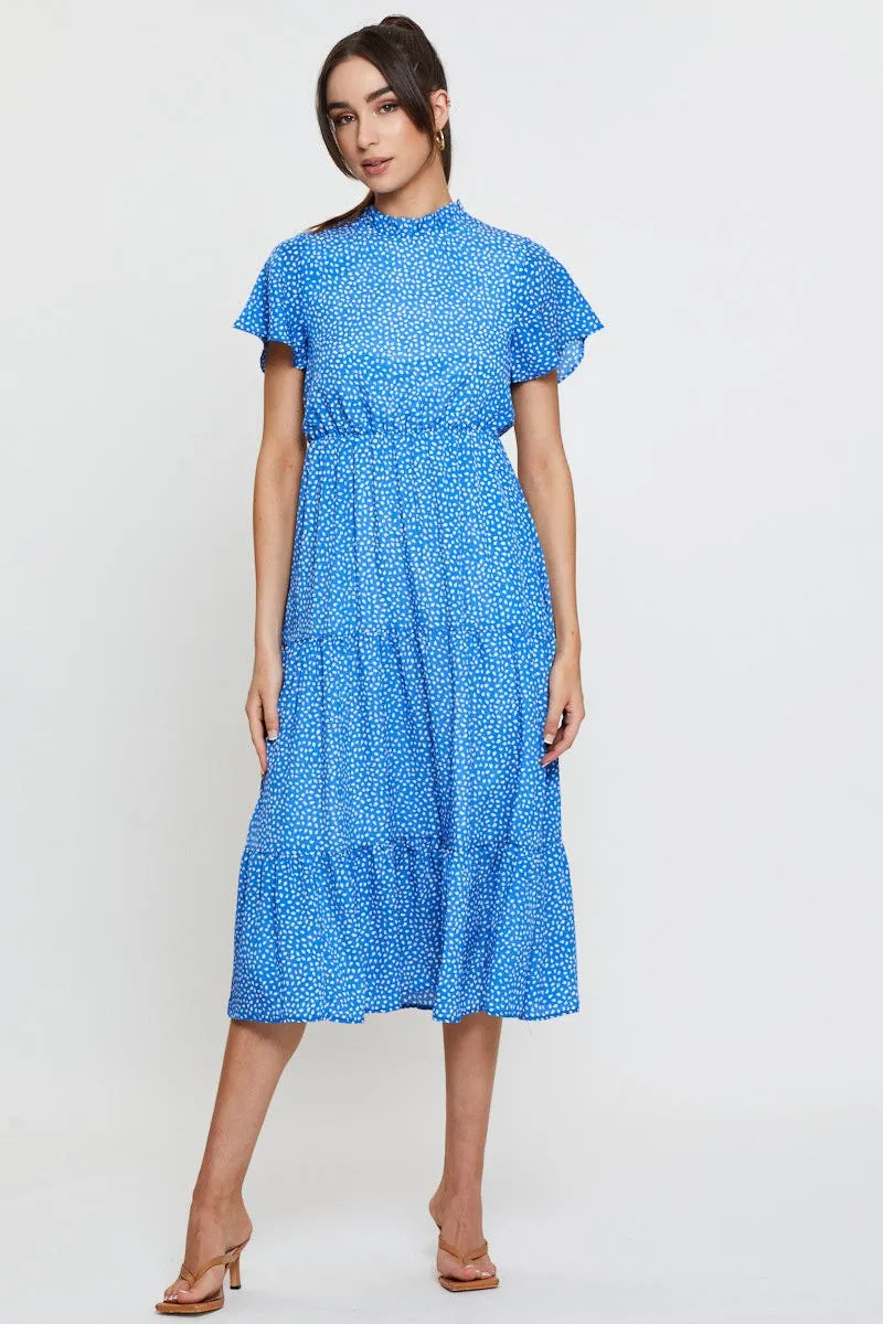 Print Midi Dress Short Sleeve sold by Ally Fashion product image thumbnail 3