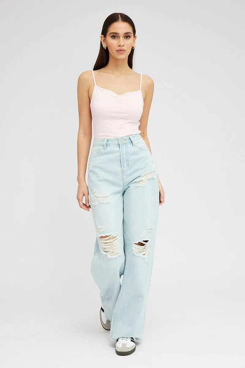 Pink Supersoft Bodysuit sold by Ally Fashion product image thumbnail 3