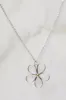 Silver Flower Pendent Necklace sold by Ally Fashion
