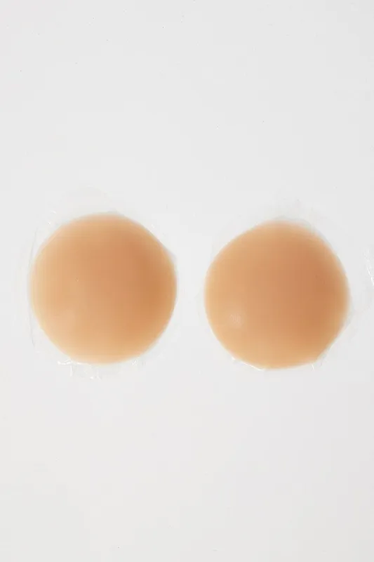 Beige Circular Silicone Nipple Cover sold by Ally Fashion