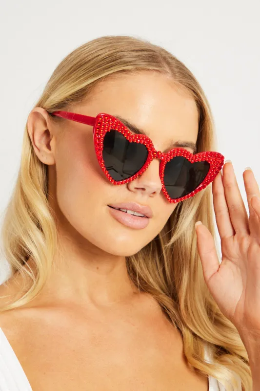Red Heart Sunglasses sold by Ally Fashion