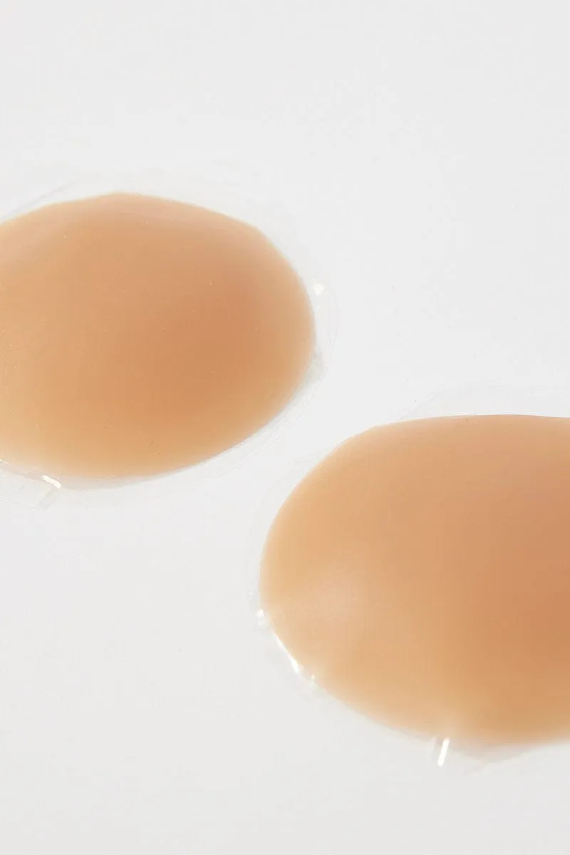 Beige Circular Silicone Nipple Cover sold by Ally Fashion product image thumbnail 2