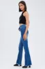 Blue Flare Jeans Lace Up sold by Ally Fashion