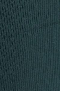 Green Knit Dress Cold Shoulder Mock Neck Midi Rib sold by Ally Fashion