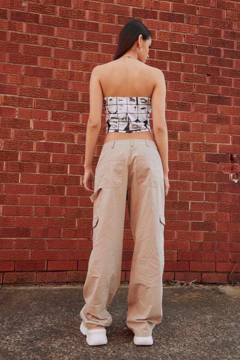 Beige Cargo Pant Mid Rise sold by Ally Fashion product image thumbnail 5