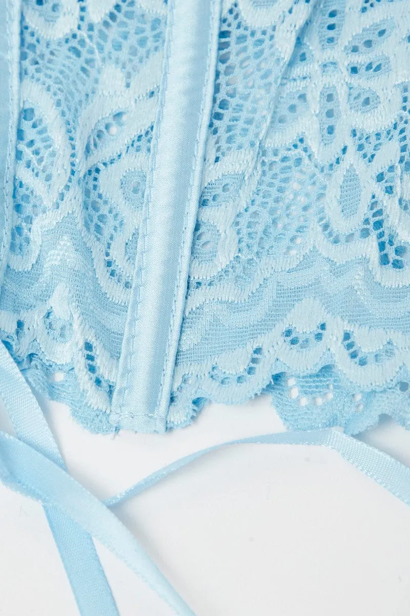 Blue Lace Lingerie Set sold by Ally Fashion product image thumbnail 2