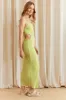 Green Ribbed Midi Dress Cutout sold by Ally Fashion